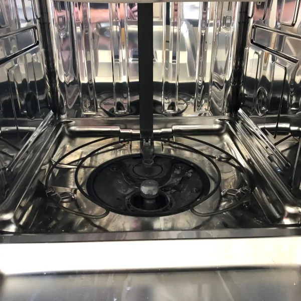 Stainless steel dishwasher interior
